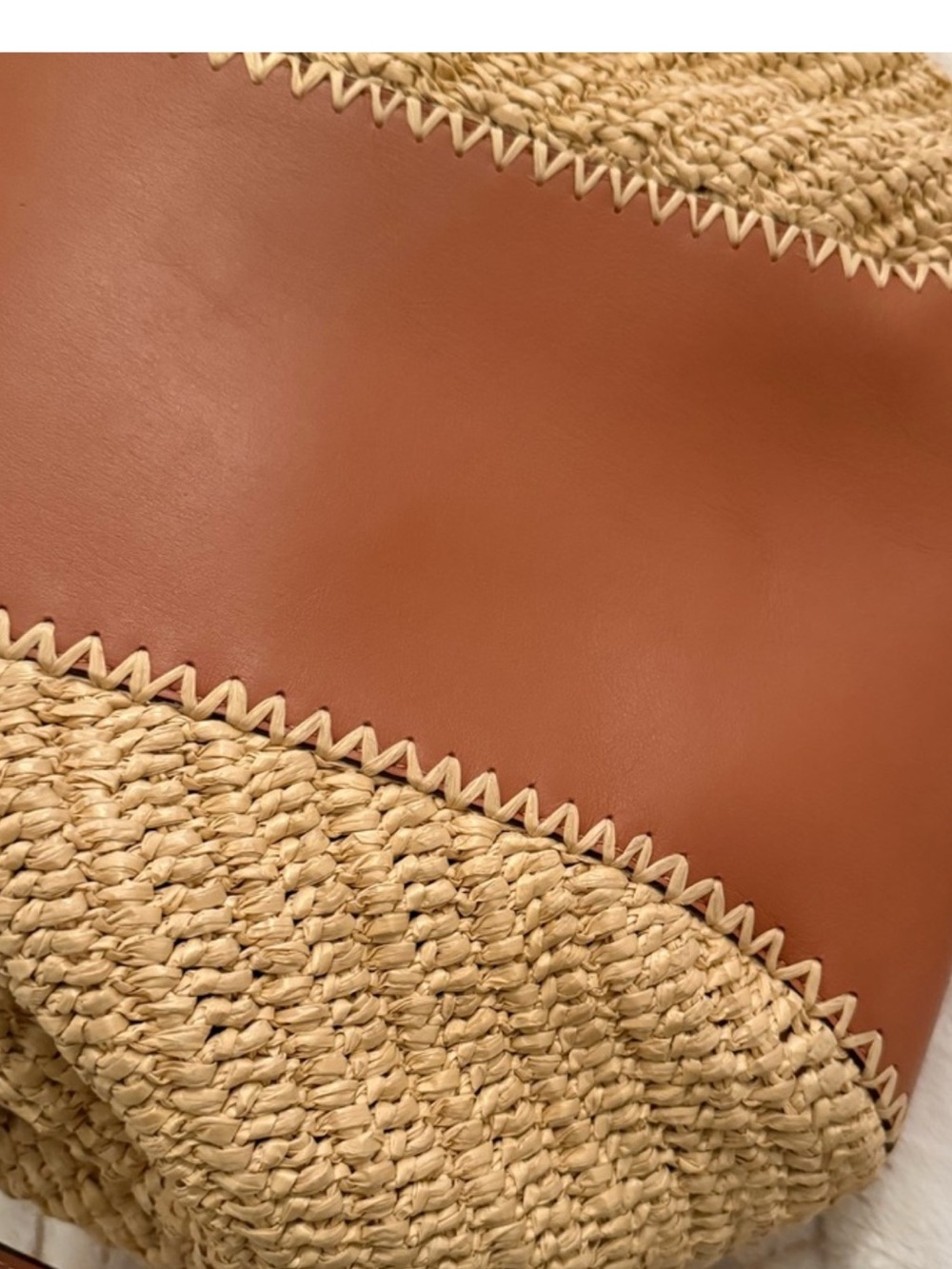 Ulla Johnson  Daphne tan leather and woven tote - Picture 8 of 8
